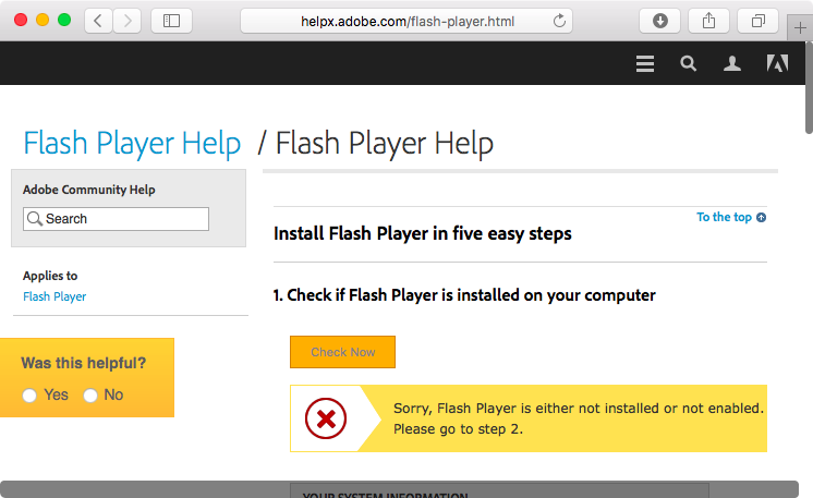 Flash player for mac os x